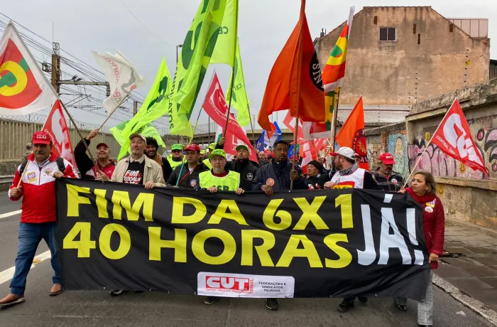 Marcha da Classe Trabalhadora defende a redução da jornada e o fim da escala 6x1.